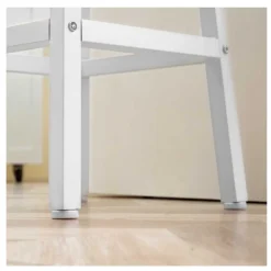 Pack de 2 taburetes altos de cocina Homcom blanco/natural 65x32,5x32,5 cm