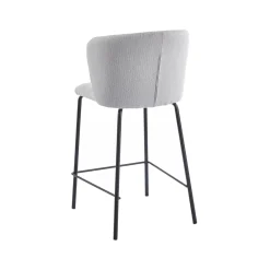 Pack de 2 taburetes Margot con respaldo curvo 93x53x50 cm