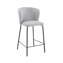Pack de 2 taburetes Margot con respaldo curvo 103x53x50 cm