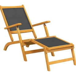 Pack de 2 tumbonas Cloe plegables + respaldo regulable gris/natural