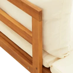 Pack de 2 tumbonas con cojines VidaXL madera de acacia