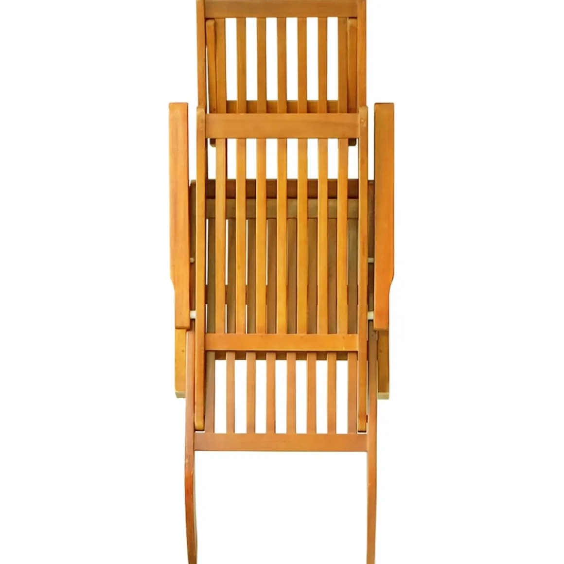 Pack de 2 tumbonas Paris con reposapiés madera acacia 72x168x55 cm