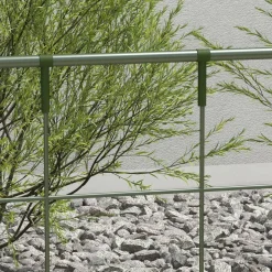 Pack de 4 vallas de jardín Molina Outsunny para enredaderas verde