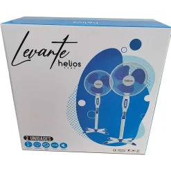 Pack de 2 ventiladores de pie Levante FS-40-A2 Helios Home 16" 45W blanco 125 cm