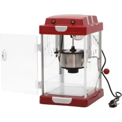Palomitera eléctrica 10 tazas 70,8 gr acero inox rojo 44x32x28,5 cm