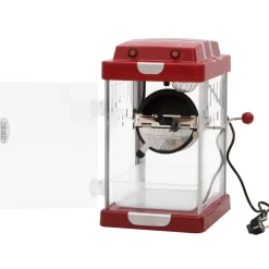 Palomitera eléctrica 10 tazas 70,8 gr acero inox rojo 44x32x28,5 cm
