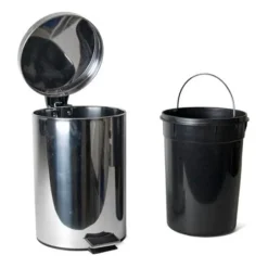 Papelera con pedal Shine acero inox. 5L