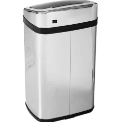 Papelera con sensor Homcom 30L inox 58x33x25 cm