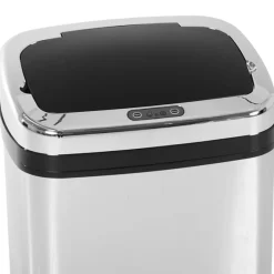 Papelera con sensor Homcom 30L inox 58x33x25 cm