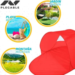 Paravientos Aktive Beach apertura pop up protección UV 50