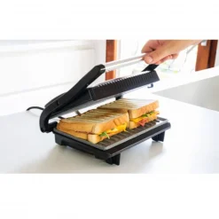 Parrilla eléctrica Cecotec Rock’nGrill 700W negro/inox