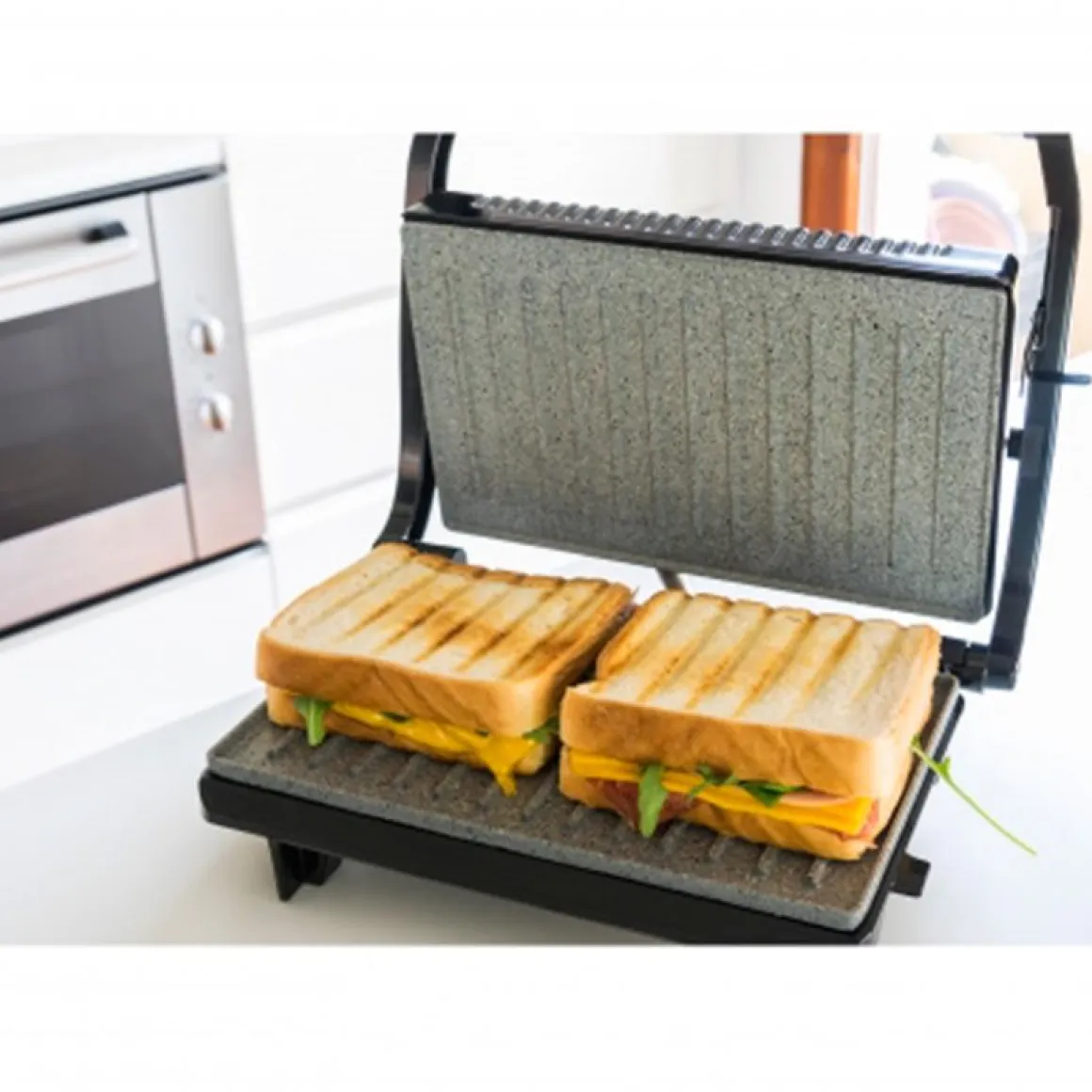 Parrilla eléctrica Cecotec Rock’nGrill 700W negro/inox