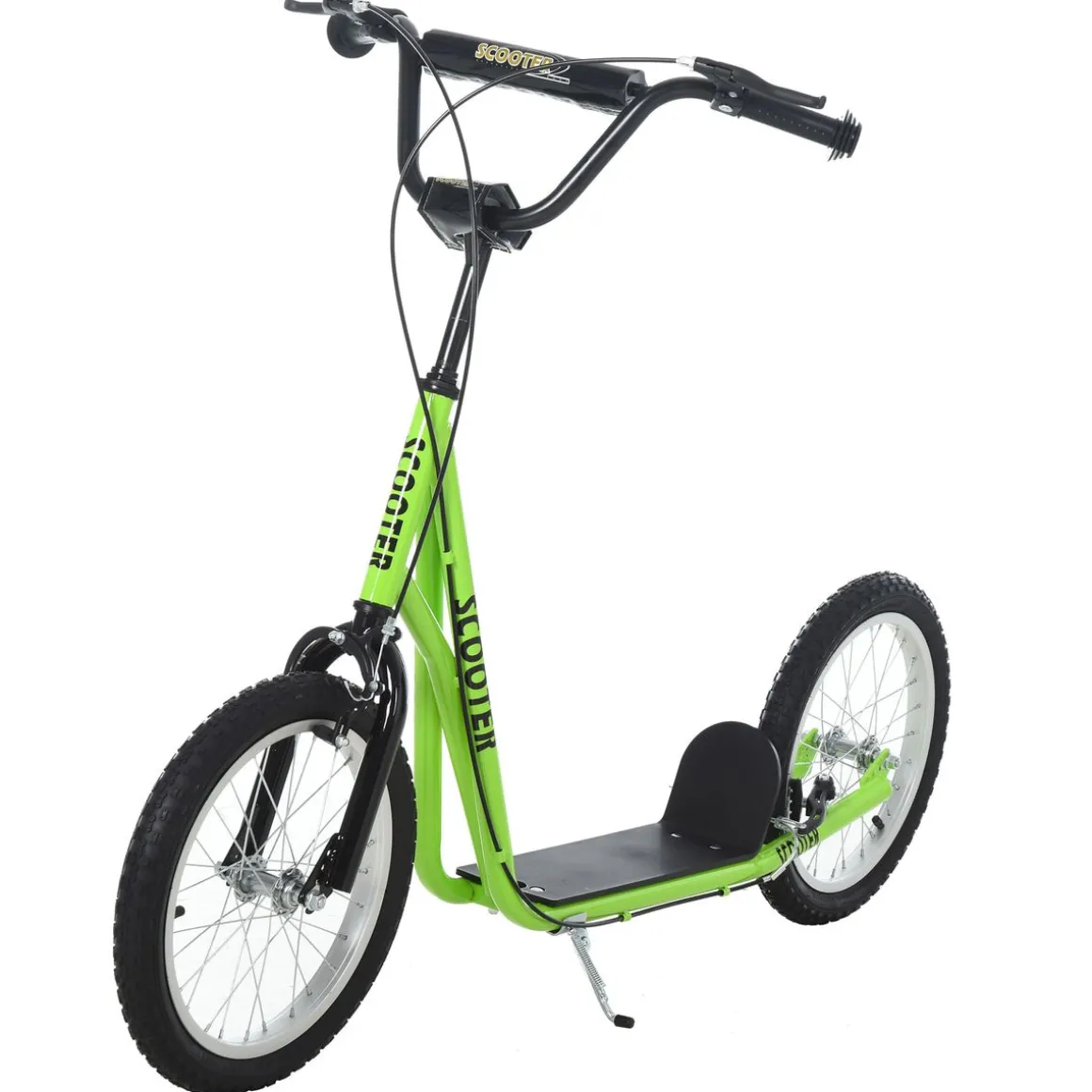 Patinete Dinamo Homcom altura ajustable + doble freno 90-96x139x58 cm
