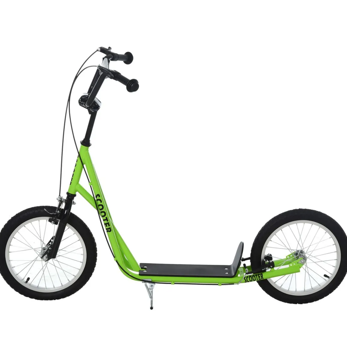 Patinete Dinamo Homcom altura ajustable + doble freno 90-96x139x58 cm