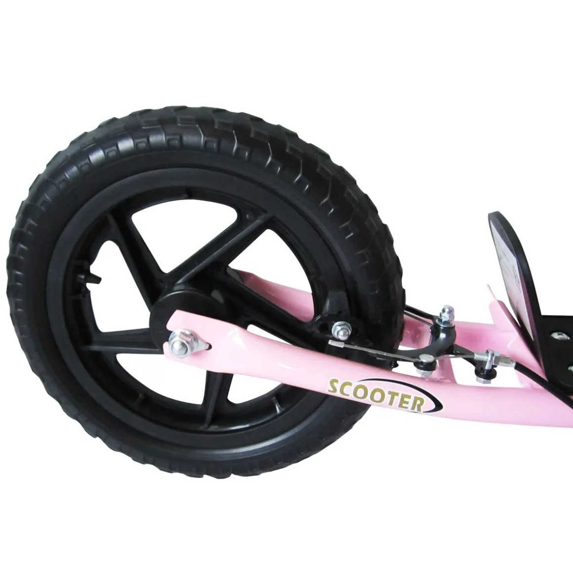 Patinete scooter Homcom 2 ruedas altura ajustable 5-12 años 80-88x120x52 cm