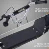 Patinete Scooter Homcom +5A altura regulable + frenos negro 92-100x143x58 cm
