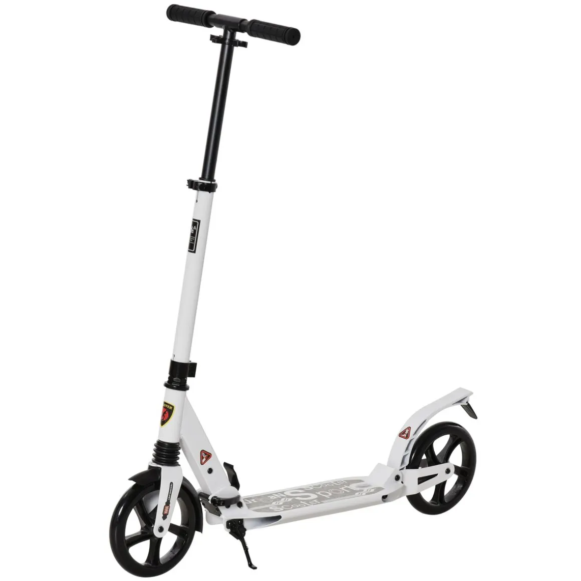 Patinete scooter Homcom plegable altura ajustbale +14 años 90-105x94x38 cm
