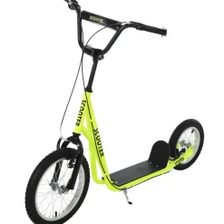 Patinete scooter Marte Homcom manillar ajustable + doble freno 96x58x139 cm