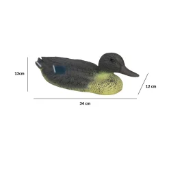 Pato flotante para estanque 13x12x34,5 cm