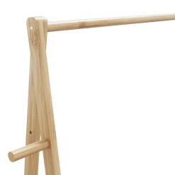 Perchero Bosque plegable 2 estantes natural 150,5x132x45,5 cm