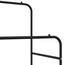 Perchero Eddie 2 barras + 2 estantes 156x80x53 cm