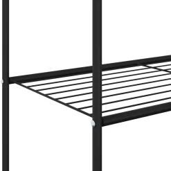 Perchero Eddie 2 barras + 2 estantes 156x80x53 cm