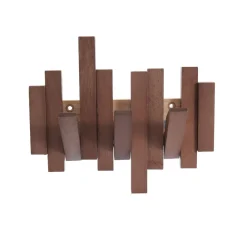 Perchero Nórdico 3 ganchos madera maciza 20x22,8x3,3 cm