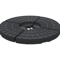 Peso para base de sombrilla Mika Outsunny 4 piezas rellenables negro