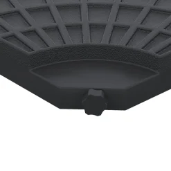 Peso para base de sombrilla Mika Outsunny 4 piezas rellenables negro