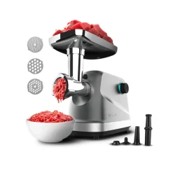 Picadora Cecotec Crusher 1400 Steel 1360W 3 placas + cuchilla inox