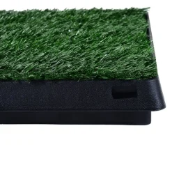 Pipican PawHut inodoro para perros efecto hierba verde 6x63x51 cm