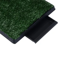 Pipican PawHut inodoro para perros efecto hierba verde 6x63x51 cm