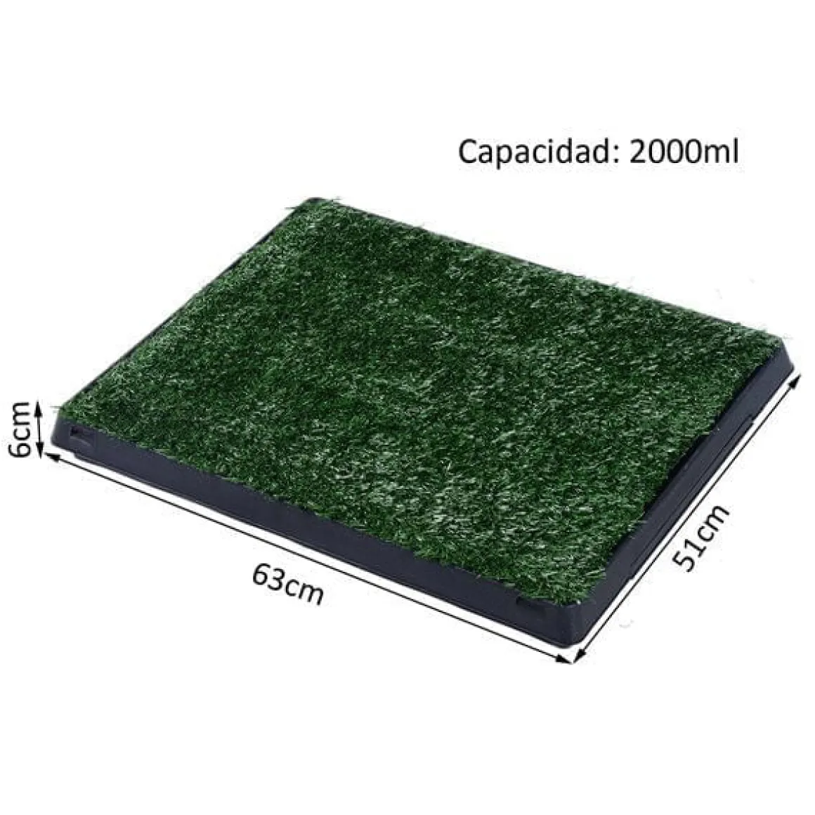Pipican PawHut inodoro para perros efecto hierba verde 6x63x51 cm