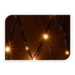 Pirámide decorativa metal LED 60 cm