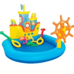 Piscina Barco remolcador 140 x 130 x 104 cm con figuras hinchables