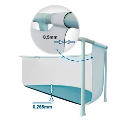 Piscina desmontable Prism Frame Intex 4.485L 4 personas con depuradora gris Ø305x76 cm