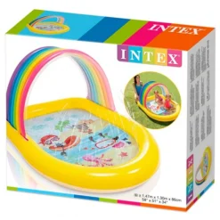 Piscina ducha Intex arcoíris 84L 86x130x147 cm