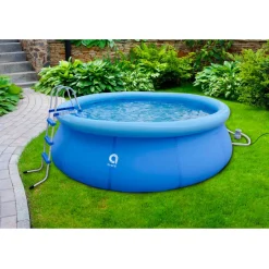 Piscina hinchable Avenli 3.618L forma redonda con depuradora azul 76xØ300 cm