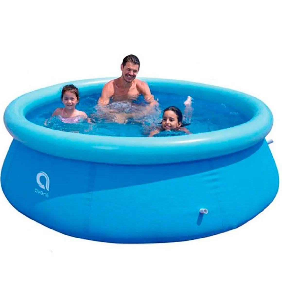 Piscina hinchable Avenli 2074L con depuradora de cartucho redonda azul Ø240x63 cm