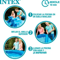 Piscina hinchable Easy Set Intex 1942L sin depuradora Ø244x61 cm
