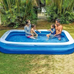 Piscina hinchable Family Jilong 1240L rectangular azul/blanco 305x183 cm