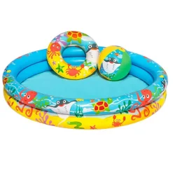 Piscina hinchable infantil Bestway 137L con accesorios +2A Ø122x20 cm