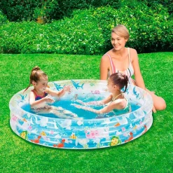 Piscina hinchable infantil Summer Wave redonda 214L con motivos marinos +3A multicolor Ø152x30,5 cm