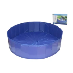 Piscina para mascotas plegable azul Ø80 cm