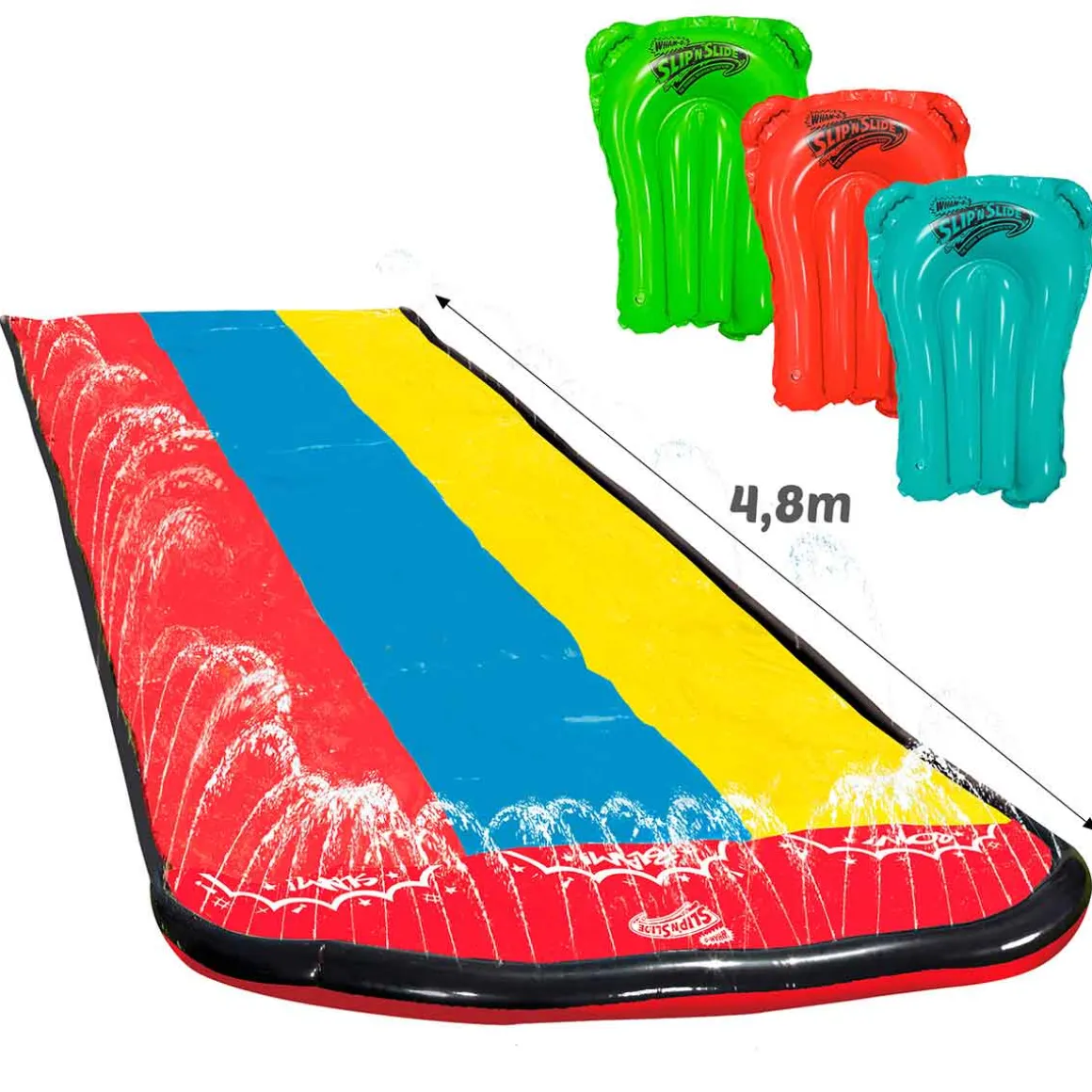 Pista deslizante de agua Slip'n Slide + 3 boogie boards +5A 210x487 cm