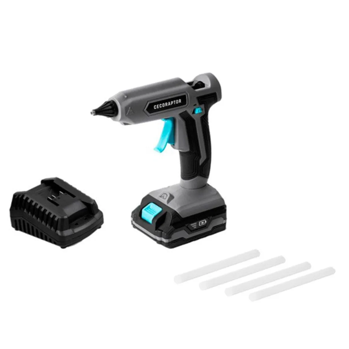 Pistola De Encolar Cecotec Cecoraptor Perfect Fix 2020 Advance 20v 2000mah Gris