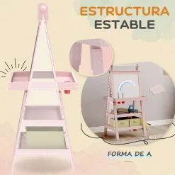 Pizarra infantil Barra Aiyaplay 3 en 1 108x51x50 cm