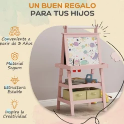 Pizarra infantil Barra Aiyaplay 3 en 1 108x51x50 cm