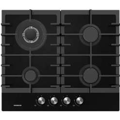 Placa de gas Infiniton GG-429 4 fuegos acabado Crystal Black 60 cm