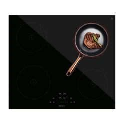 Placa de inducción Cecotec Bolero Squad I 4200 7200W 4 fuegos 9 niveles negro